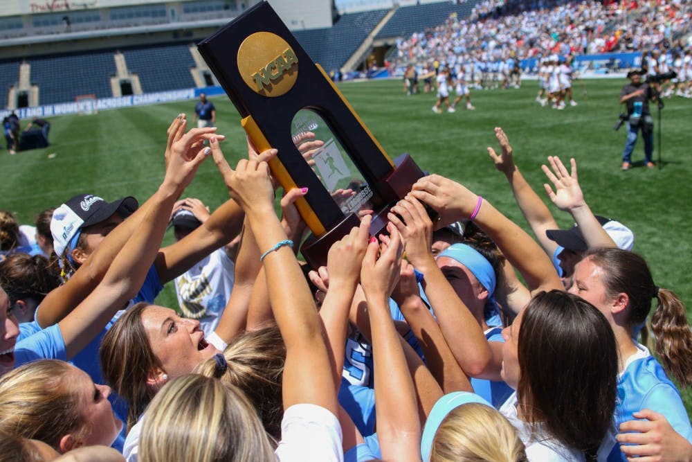 The North Carolina women's lacrosse team defeated Maryland 13-7 to capture the NCAA championship on Sunday at Talen Energy Stadium in Chester, PA.
