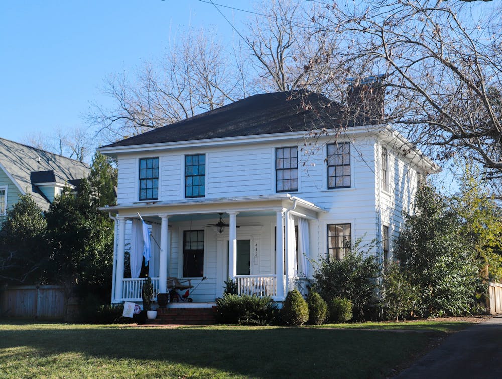 A house is pictured on East Rosemary Street in Chapel Hill on Sunday, January 8, 2023.