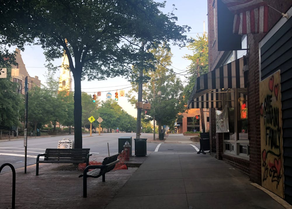 View of East Franklin St. on Monday, May 18, 2020.
