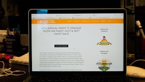 DTH Photo Illustration. More information about Paint It Orange can be found online at https://artsorange.org/paintitorange.