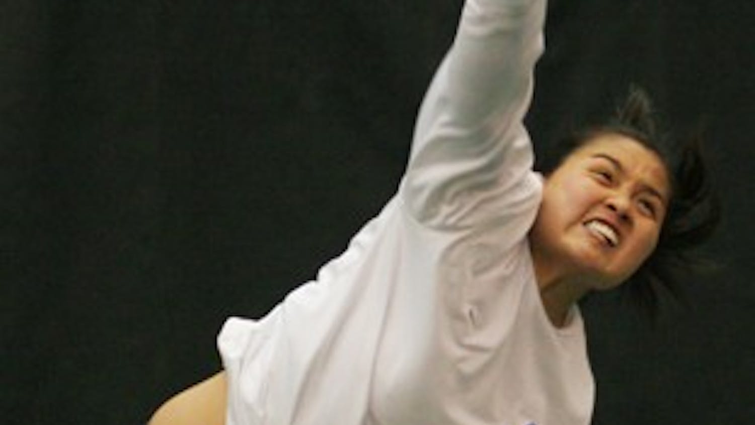 Katrina Tsang came away with a win in her singles match against N.C. State. DTH/Andrew Dunn