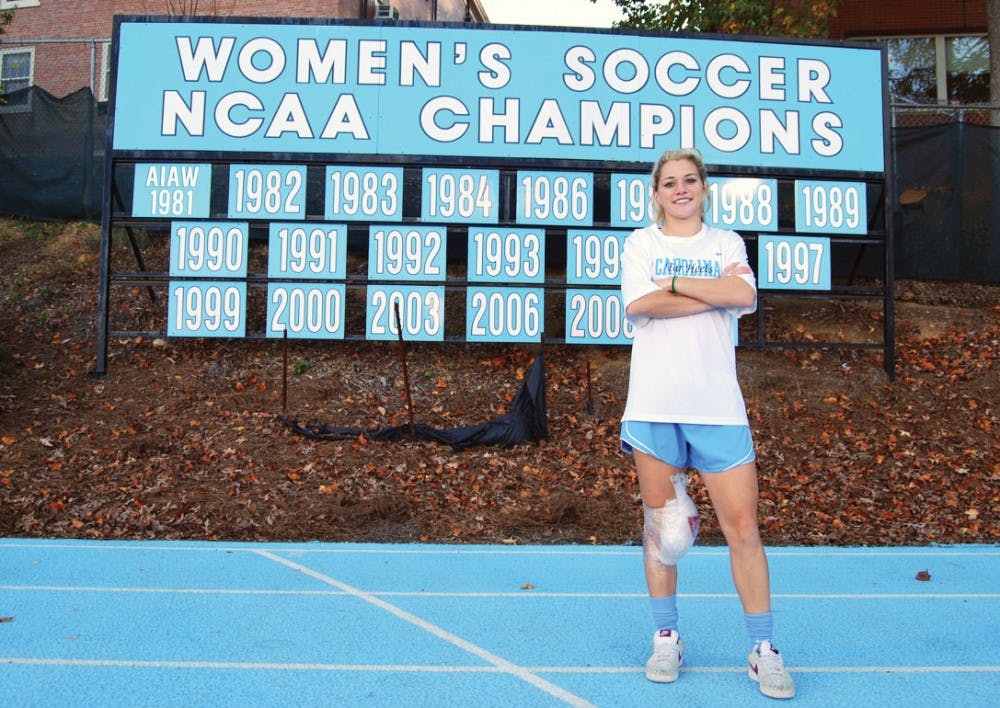 Freshman Kealia Ohai looks to add to the Tar Heels’ list of NCAA titles after leading the team with 13 goals this season.