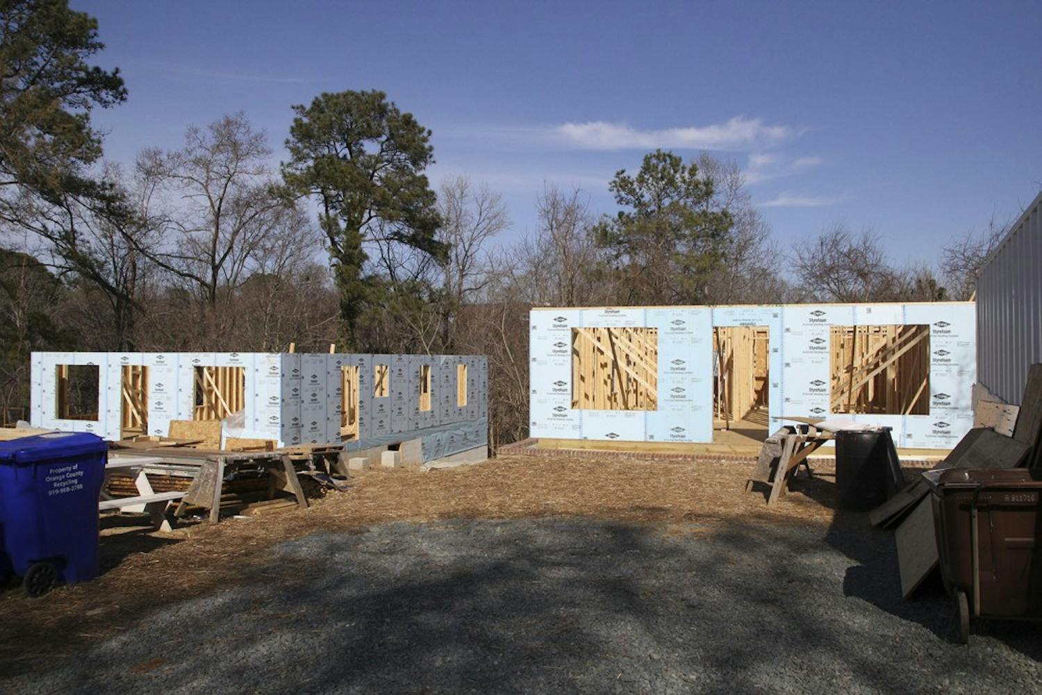 Habitat for Humanity is in the process of building two houses located on Sykes Street in Chapel Hill.