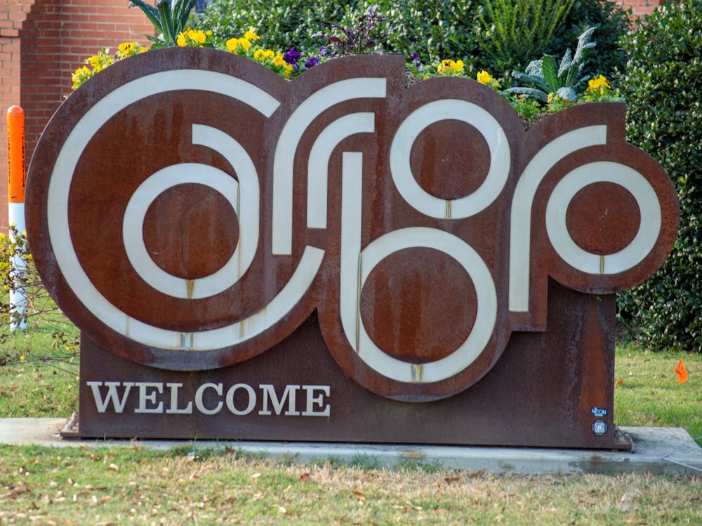 Carrboro welcome sign sits on Franklin Street on Nov. 7, 2022.