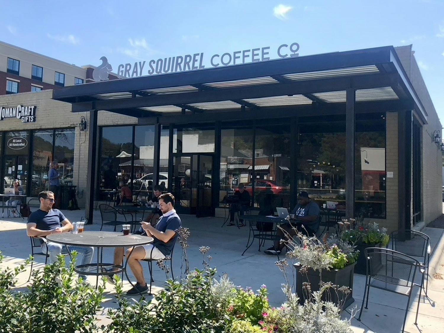 The Gray Squirrel Cafe, photographed on Thursday, Oct. 8, 2020, is the location for Carrboro's new mural that will be painted by Jermaine "JP" Powell.