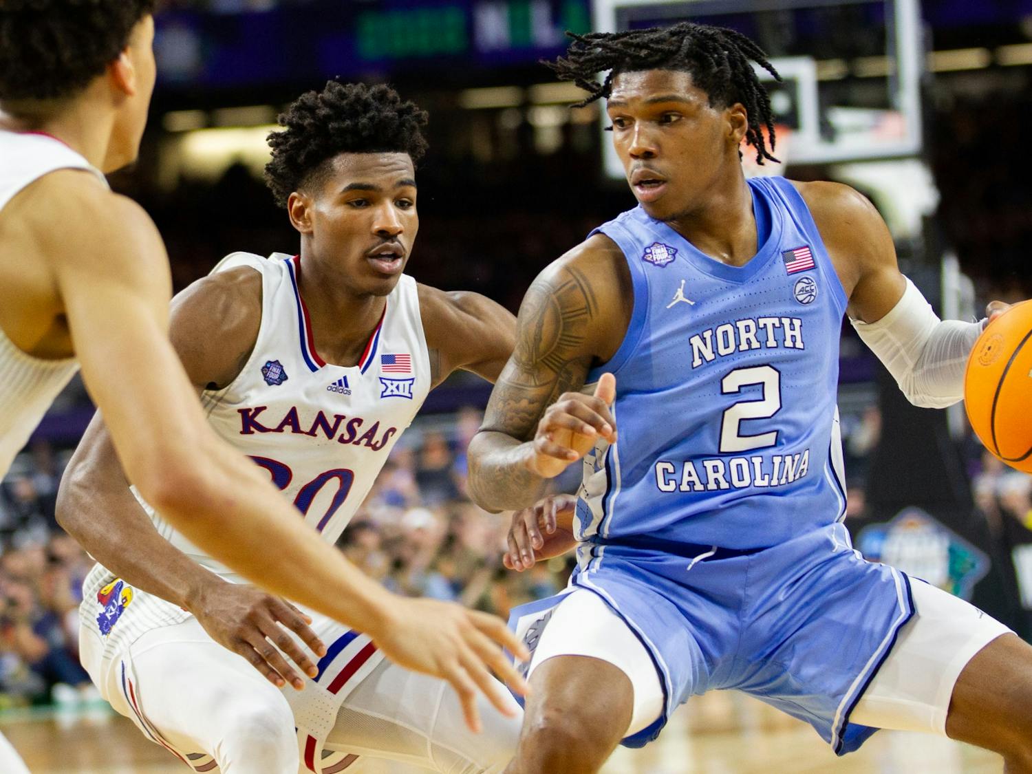 Though they led by 16 in the first half, the UNC men's basketball team fell to Kansas, 72-69, on Monday.&nbsp;