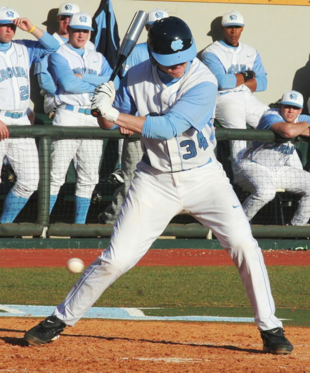 Junior catcher Jesse Wierzbicki recorded three RBIs for the Tar Heels over the weekend. DTH /Erica O’Brien