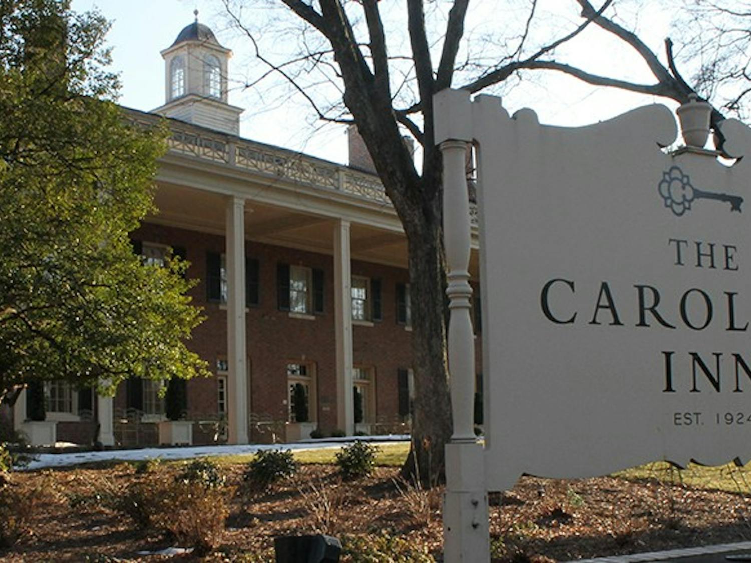 Popular hotels in the Chapel Hill area like the Carolina Inn and Franklin Hotel are booked to capacity for the rescheduled UNC vs Carolina basketball game on Thursday, February 20, 2014. Ticket holders face long wait lists and hotel referrals.