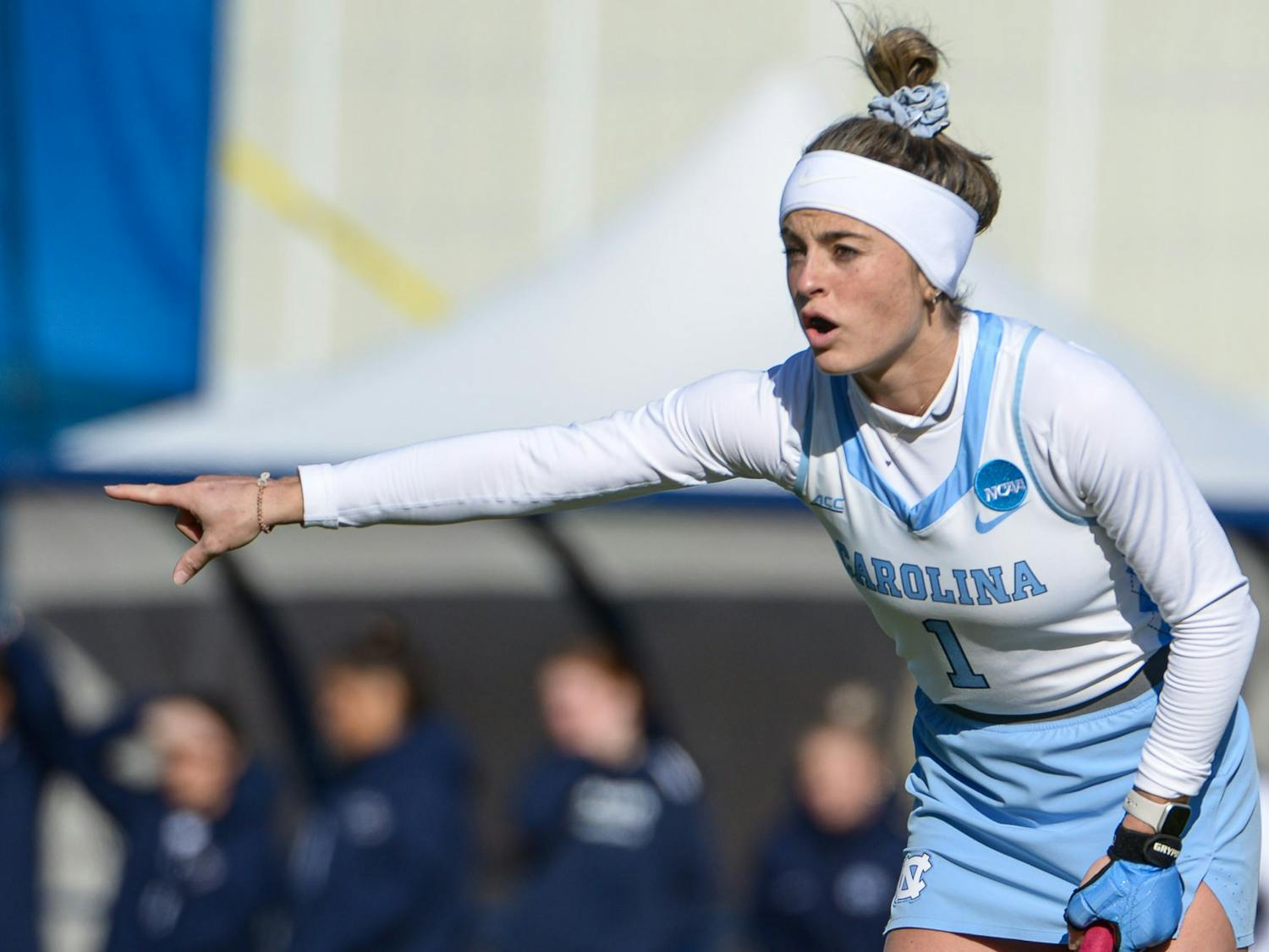 UNC senior forward, Erin Matson (1) plays in the National Champion ship game against No. 3 Northwestern on Sunday, Nov. 20, 2022, at George J. Sherman Sports Complex in Storrs, Conn. UNC won 2-1.&nbsp;