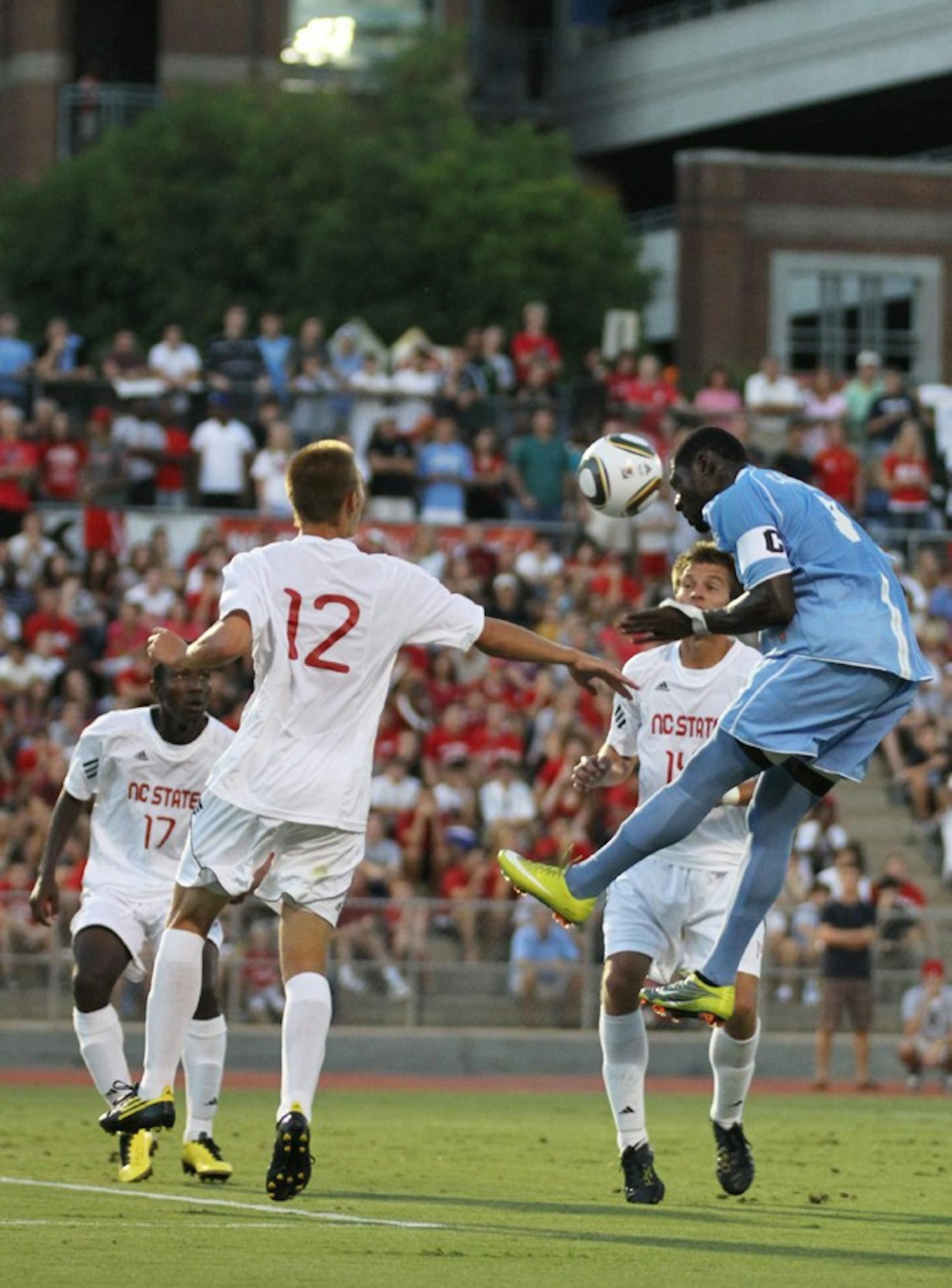 Eddie Ababio adjusted to his new position in the Tar Heels’ attack in place of injured forward Billy Schuler and scored the game’s only goal.