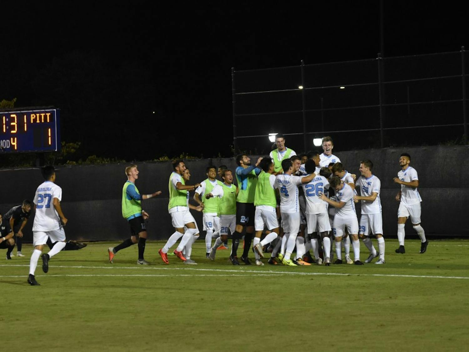 The Mens Soccer team beats Pittsburgh 2-1 in double overtime at Koskinen Stadium on Saturday night.