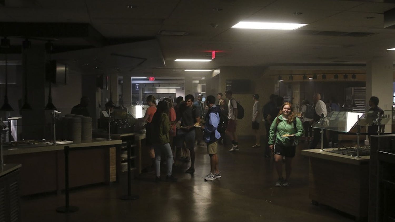 Lenoir dining hall lost power today.