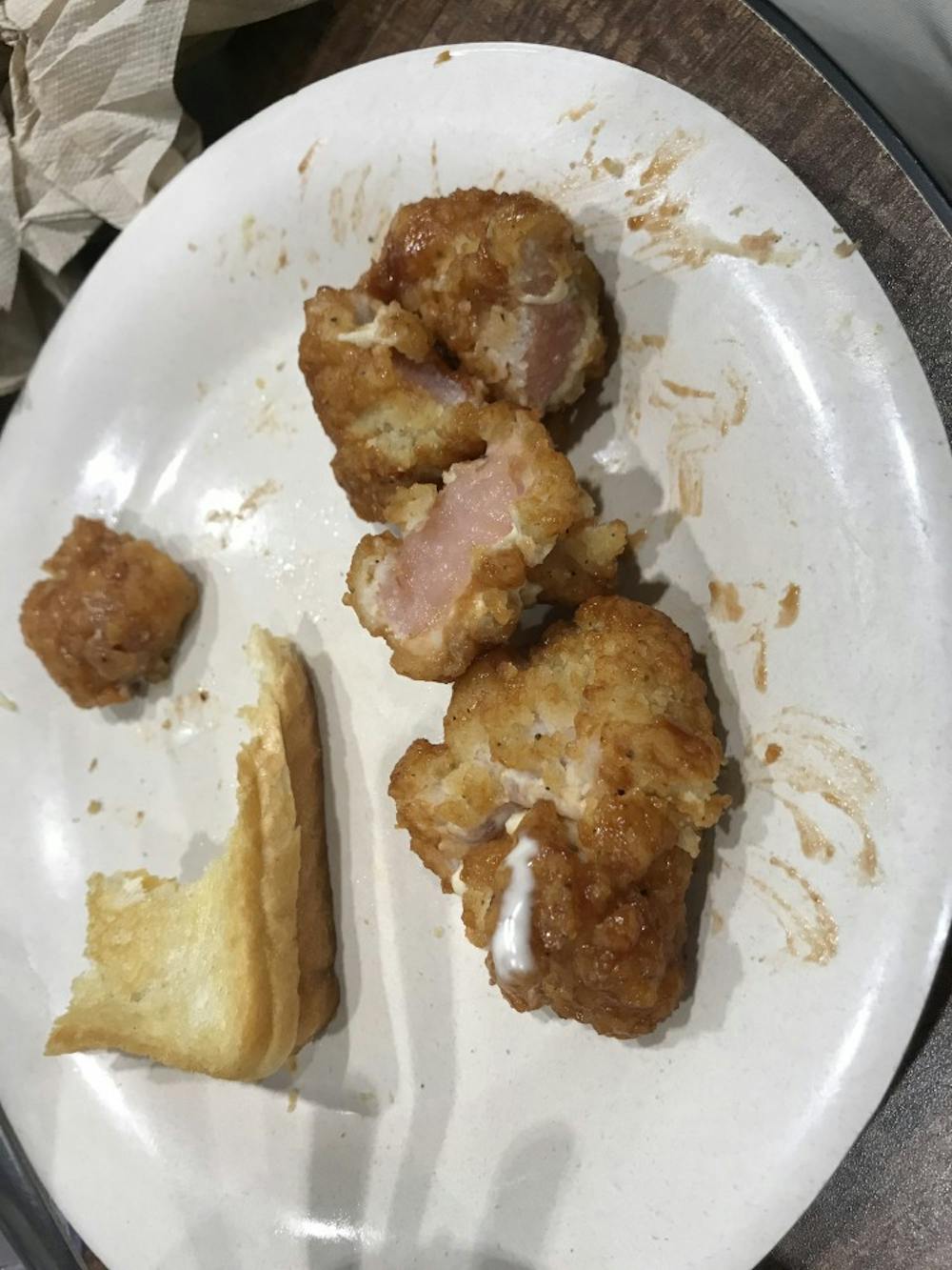 undercooked chicken top of lenoir