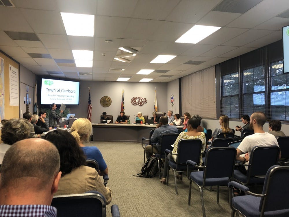 <p>The Carrboro Board of Alderman met on Tuesday, Sept. 10, 2019.&nbsp;</p>