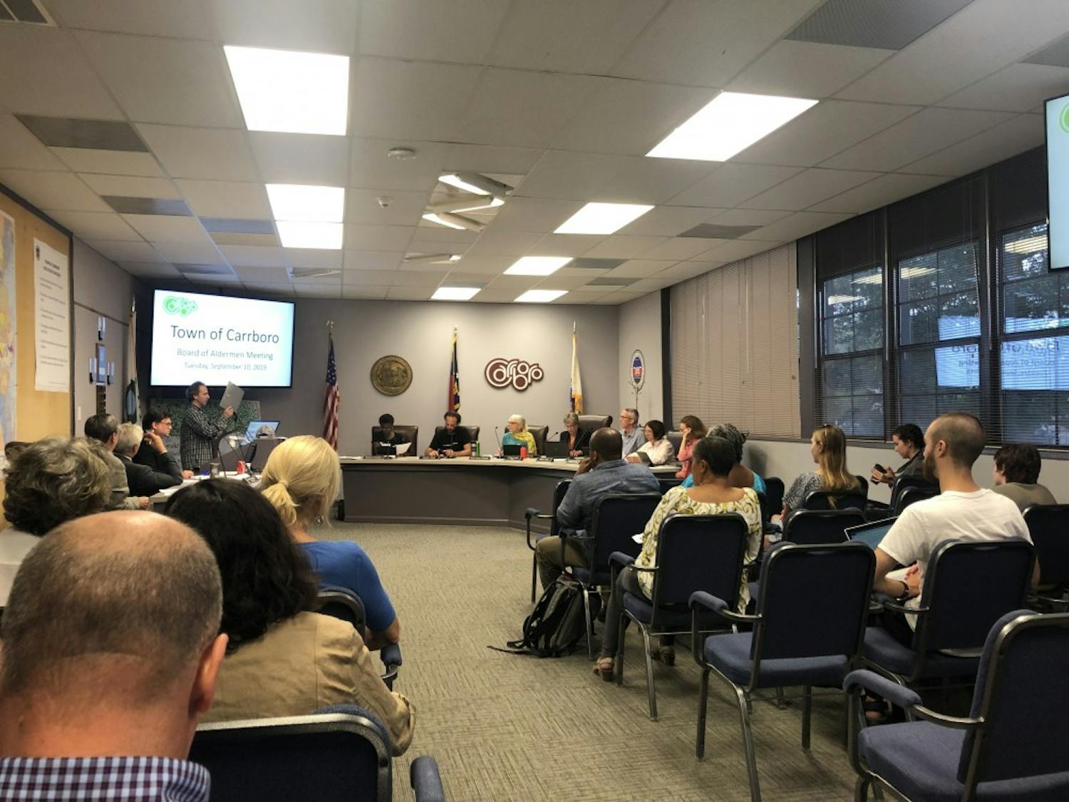 The Carrboro Board of Alderman met on Tuesday, Sept. 10, 2019.&nbsp;
