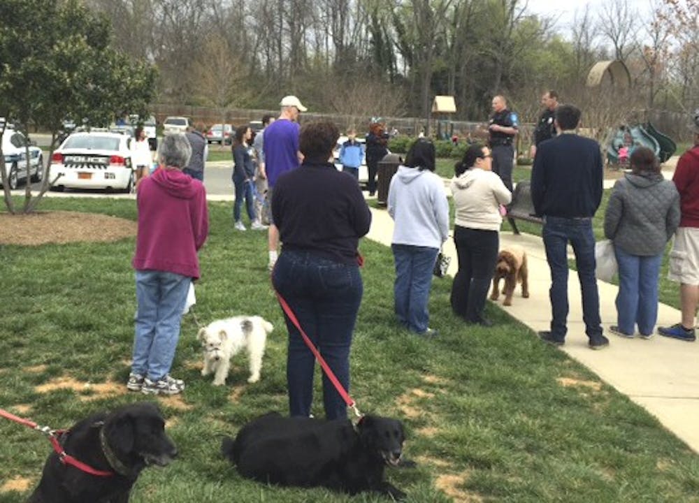 The Hillsborough Police Department hosted an egg hunt for dogs online at Gold Park Saturday.