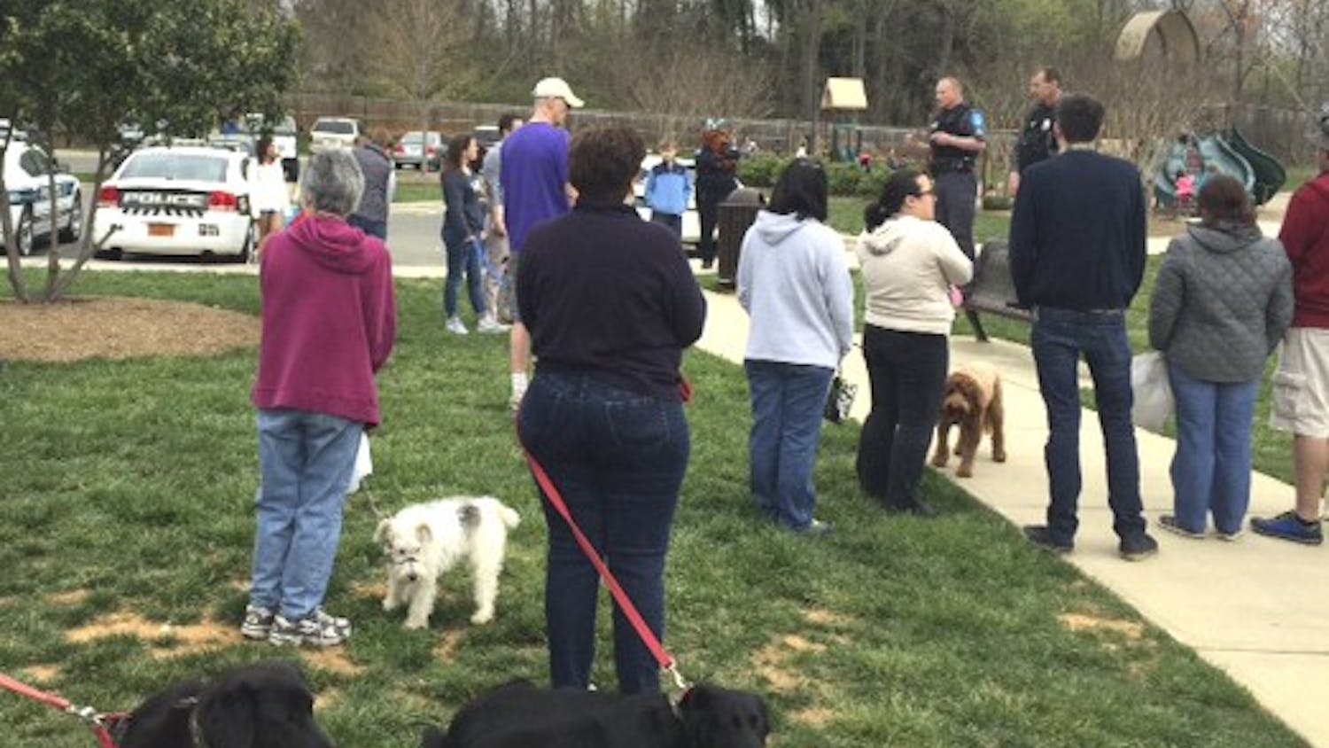 The Hillsborough Police Department hosted an egg hunt for dogs online at Gold Park Saturday.