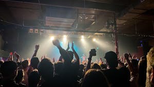People attend the Wolf Alice concert at Cat's Cradle in Carrboro on March 22, 2022. 
