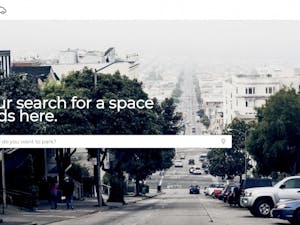 The homepage of Float’s website from which a user can search for different parking locations.