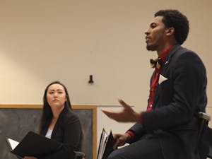 UNC Young Democrats held a debate between the two Student Body President candidates.
