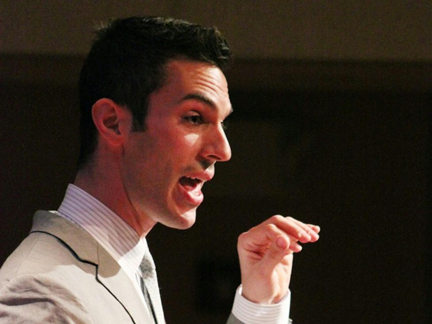 Ari Shapiro of NPR spoke in the Great Hall of the Union Wednesday night, focusing on American politics and the Obama administration.