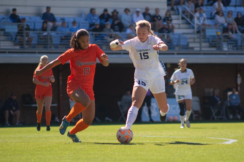 UNC women's soccer erupts for six goals on senior day