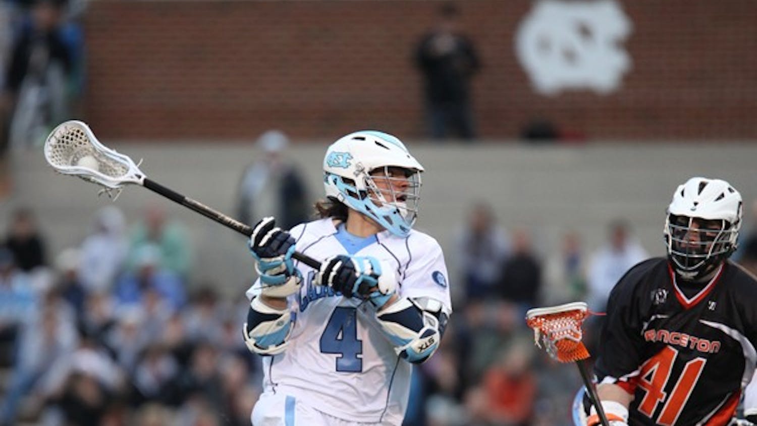 No. 3 Tar Heels’ offense and netted four goals against No. 5 Princeton in Tuesday’s one-goal victory.  DTH/ Phong Dinh