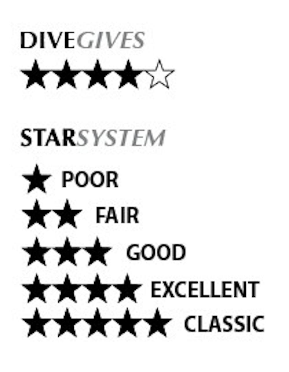 Dive gives 4 of 5 stars