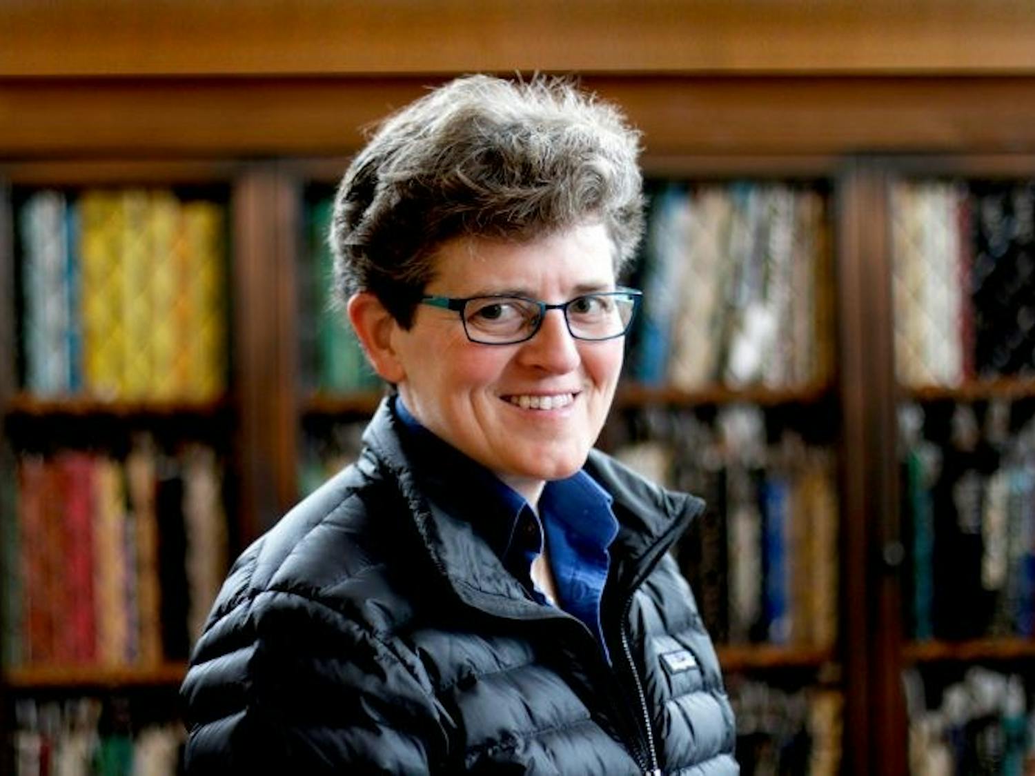 María DeGuzmán is a Eugene H. Falk Distinguished Professor of English & Comparative Literature at UNC and the founding director of the Latina/o studies program. Photo courtesy of the UNC Digital Literacy and Communications Lab. 
