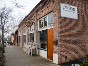 Lantern stands on Franklin Street on Jan. 26, 2021. Lantern is a Chapel Hill restaurant that is participating in triangle restaurant week.