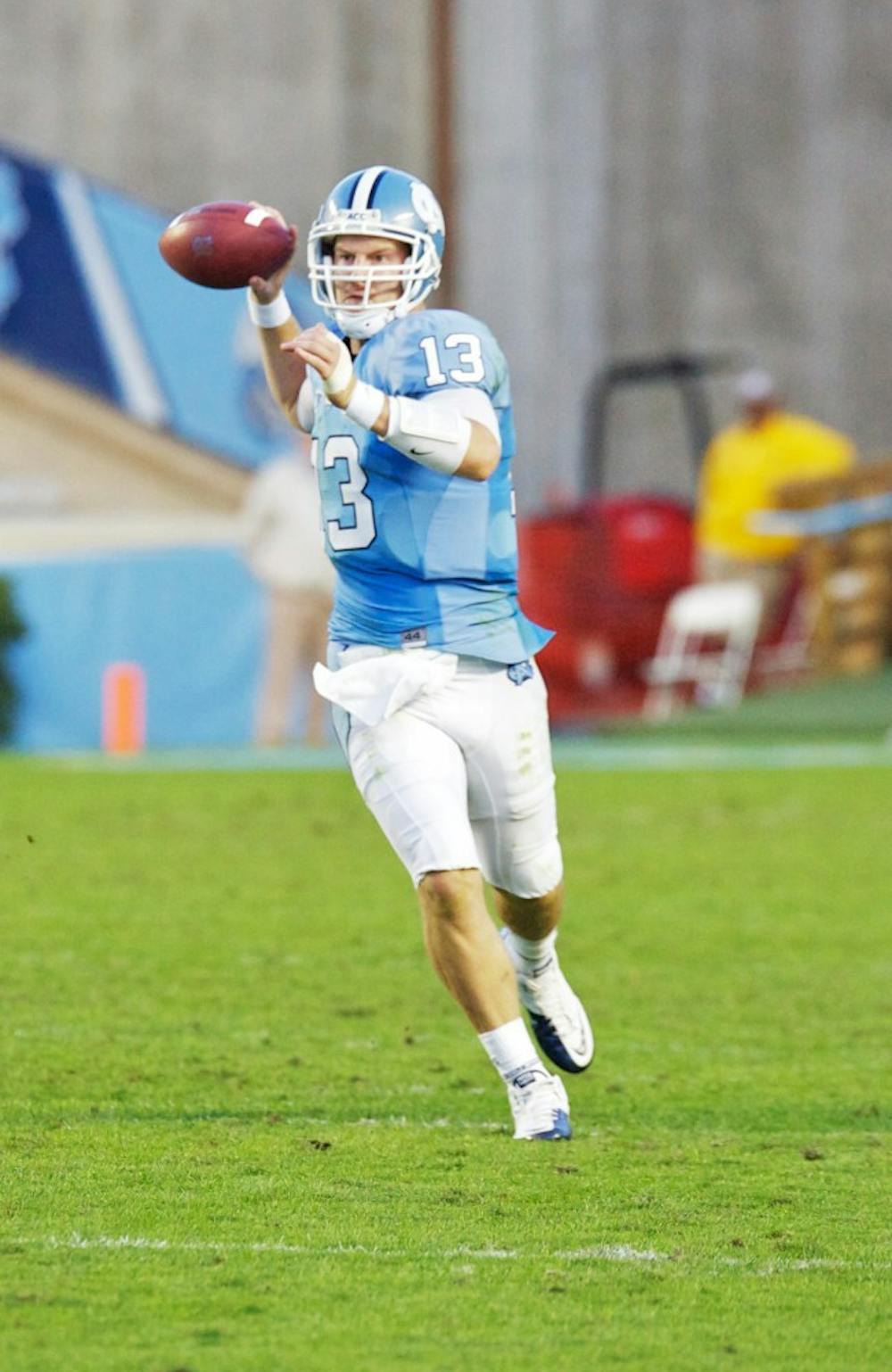 T.J. Yates passed for a UNC single-game record 439 yards against Florida State. He hooked up with Dwight Jones for 233 of those yards. 