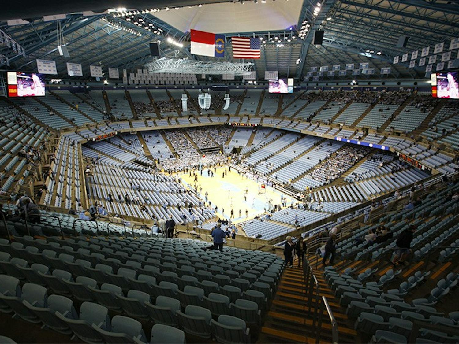 The North Carolina Tar Heels host the Duke Blue Devils at the Dean E. Smith Center on Wednesday, Feb. 8, 2012. 