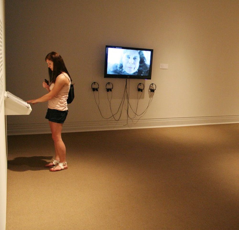Video artwork by Emily Scott Beck, a master’s of fine arts student, is on display at Ackland Art Museum. 