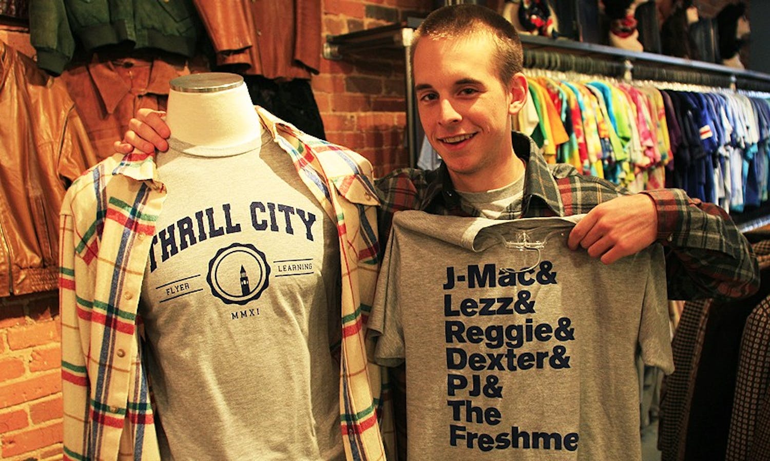 Ryan Cocca, a photojournalism major at UNC, founded the clothing brand, Thrill City. 