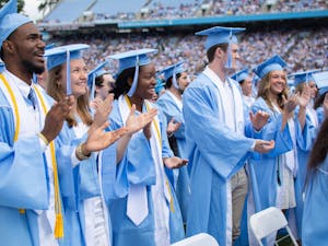 UNC Class of 2023 Graduates celebrate their graduation on May 14, 2023.