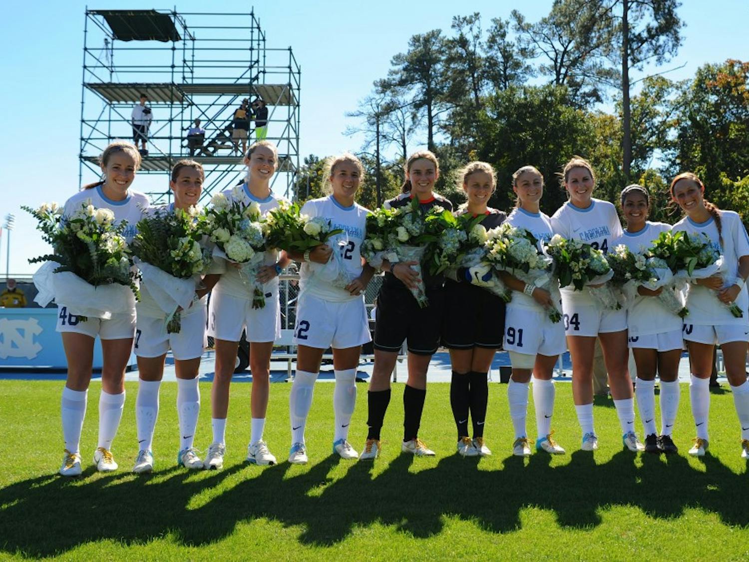 	The #7 ranked UNC Women&#8217;s Soccer team lost 2-1 on Senior Day to the #12 ranked Wake Forest Women&#8217;s Soccer team on October 21st, 2012 at Fetzer Field in Chapel Hill, North Carolina. 