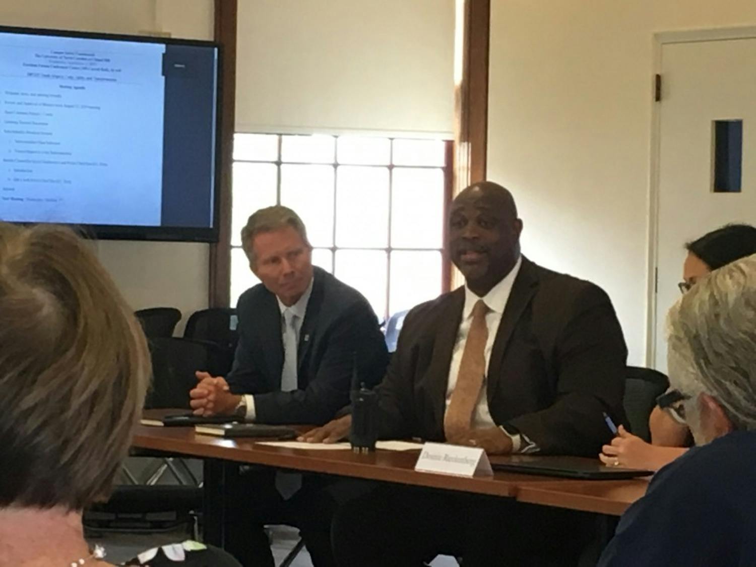 The Campus Safety Commission met on Wednesday with UNC Police Chief David Perry, who started the job on Tuesday. 