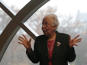 Hortense McClinton, the first black faculty member at the University,  spoke at the Parr Center for Ethics’ Lunch and Learn program in the Tate-Turner-Kuralt Building on Tuesday at noon. McClinton was hired in 1966 as a professor in the UNC School of Social Work.