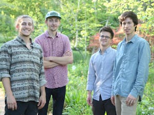 (Left to right) UNC students Eric Sugraman, Steve Wood, Peter Joyce and Charlie Garnett formed Local Flora in 2017.