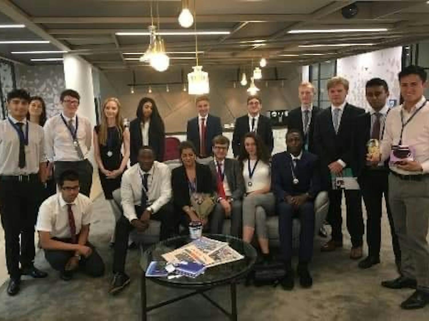 Summer interns at the company KPMG. Photo courtesy of Lucy-Rose Dyson.