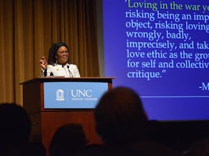 Keynote Speaker Chandra Ford spoke at the Minority Health Conference at the Friday Center on Friday.
