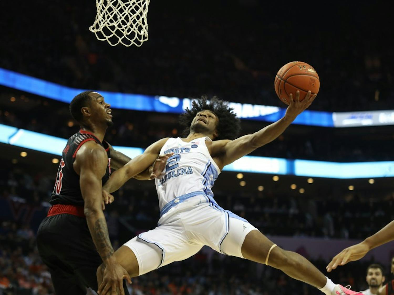 UNC defeated Louisville 83-70 in the quarterfinals of the ACC Tournament at the Spectrum Center in Charlotte, N.C. on Thursday, March 14, 2019.&nbsp;