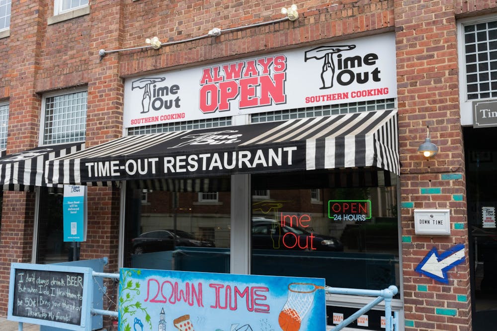 Time-Out sits on Franklin Street in Chapel Hill on Thursday, June 10th, 2021.