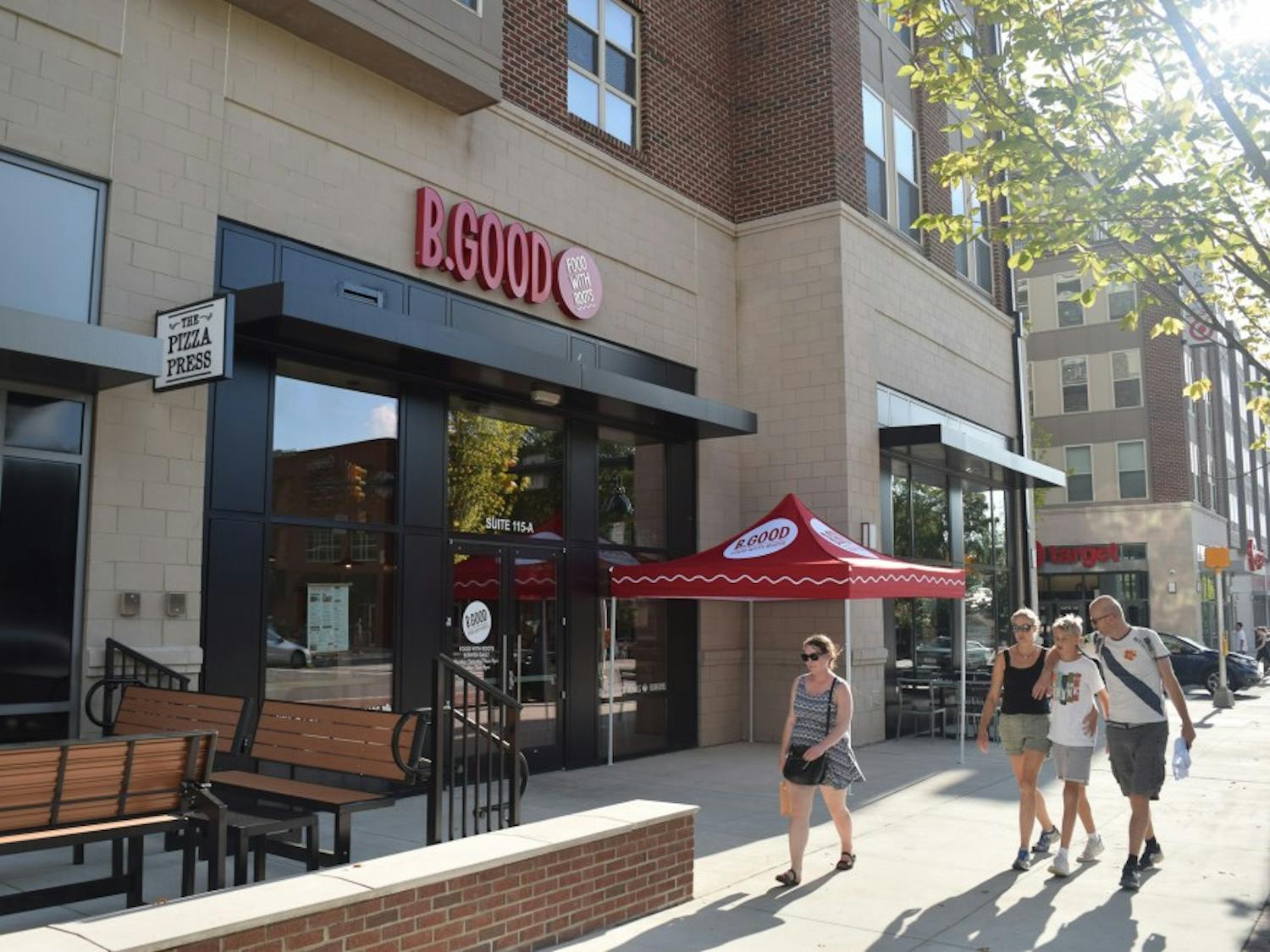 B. Good opened next to Target on Franklin, and serves food from sustainable sources.