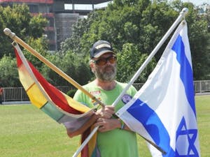 Rebbitizen Jernigan (Husband of the Rabi of Beth David, serves all gay jews)DOMO Protest