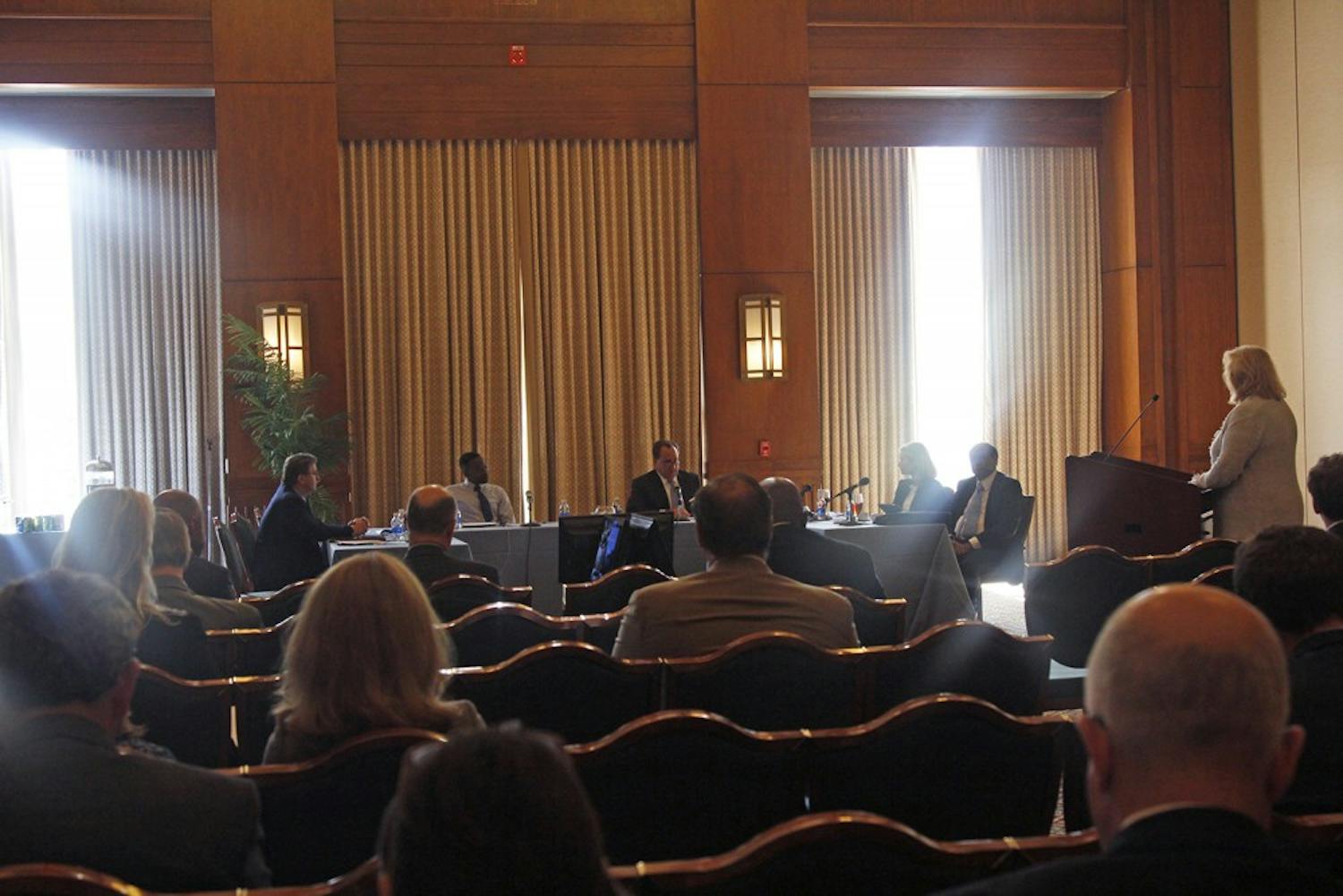 The Board of Trustees met in the George Watts Hill Alumni Center on Wednesday and Thursday.&nbsp;