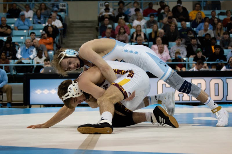 UNC wrestling bouncing back, looking ahead to top10 matchups after