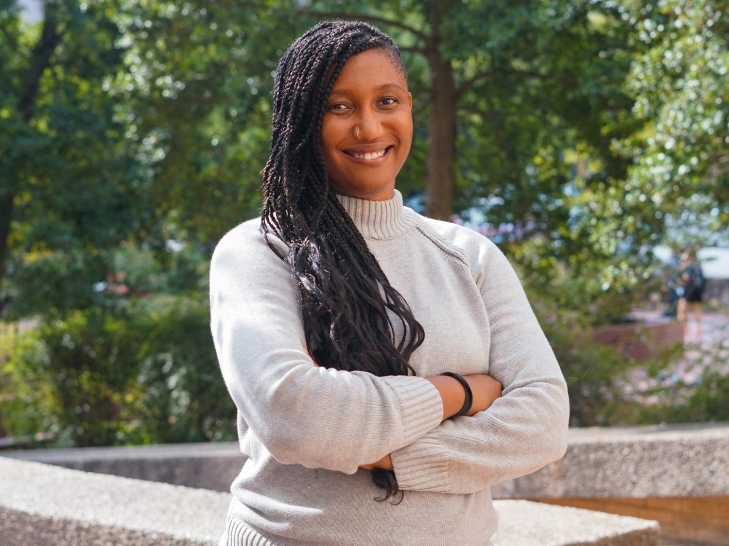 Shannon Malone Gonzalez, Ph.D., is a new UNC associate sociology professor. She researches the health and wellness of communities of color.