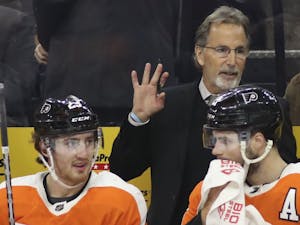 Flyers coach John Tortorella defended Ivan Provorov for what he called a personal decision.
Photo Courtesy of Yong Kim/The Philadelphia Inquirer/TNS.
