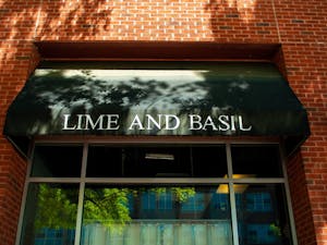 The front of Lime and Basil in Chapel Hill, photographed on Monday, April 25, 2022. The restaurant will be closing its doors soon.